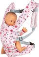 Spiel gut goki Doll Carrier - Sac de transport réglable pour poupées, motif floral.