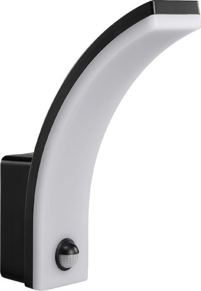 Maclean - lampe LED - lampe d'extérieur - applique murale - détecteur de mouvement pir - 20w - ip65 - 2000lm - 4000k - noir