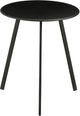 Mica decorations table d'appoint seatle pour extérieur - table basse ronde - table végétale et table basse - h45 x d38 cm - fer - noir