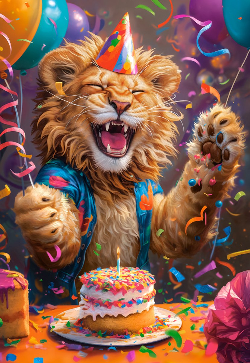 Puzzle Castorland joyeux anniversaire ! - Puzzle coloré de 1000 pièces.
