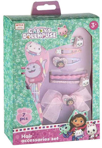 Ensemble d'accessoires pour cheveux pour maison de poupée Gabby's Creative Craft Group - 7 pièces.