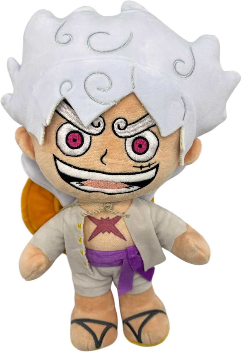 One Piece - peluche luffy gear 5 - 32 cm - peluche