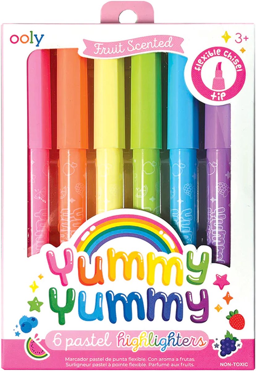 Ooly - yummy yummy - surligneurs parfumés - 6 pièces