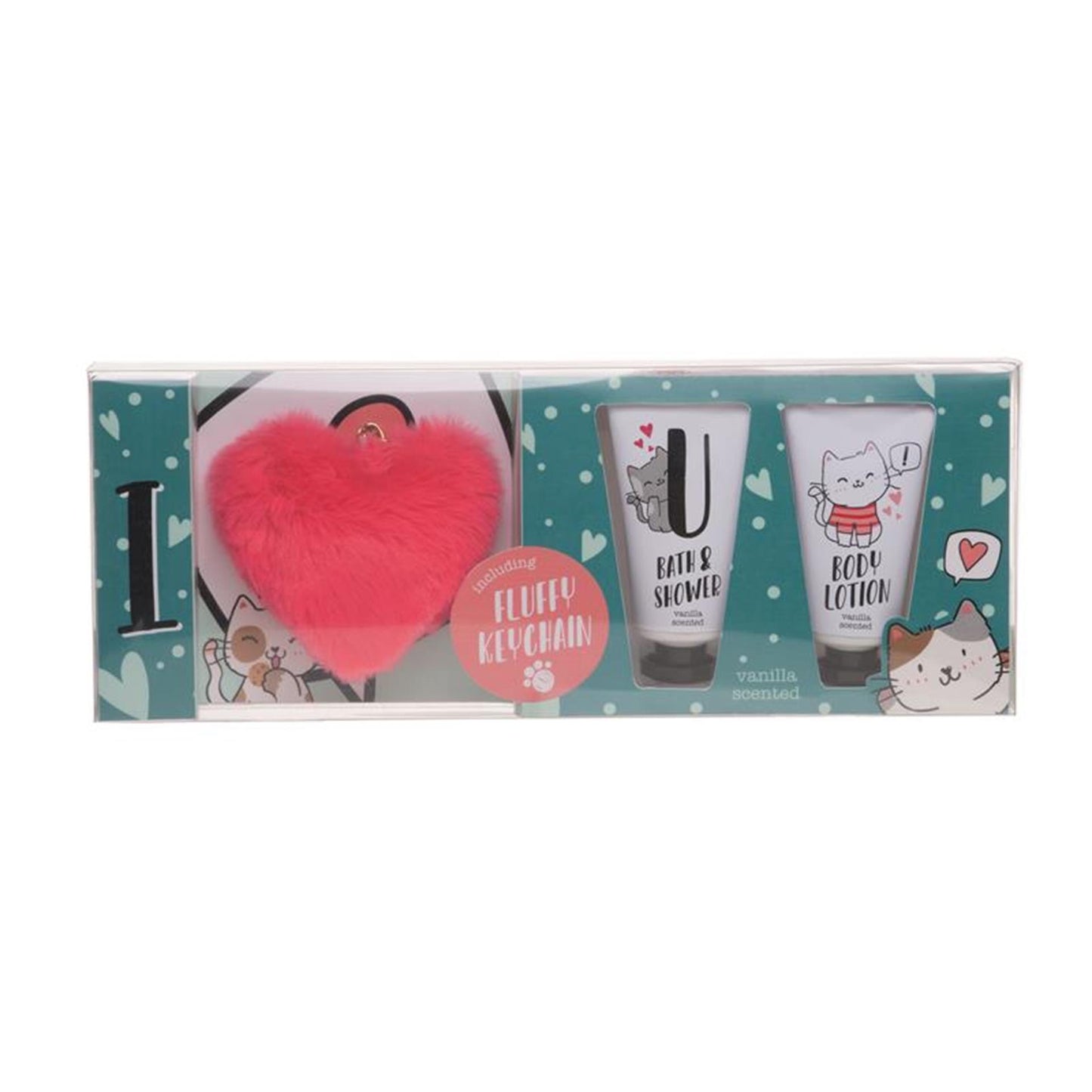 Coffret cadeau de bain Source Balance avec porte-clés moelleux