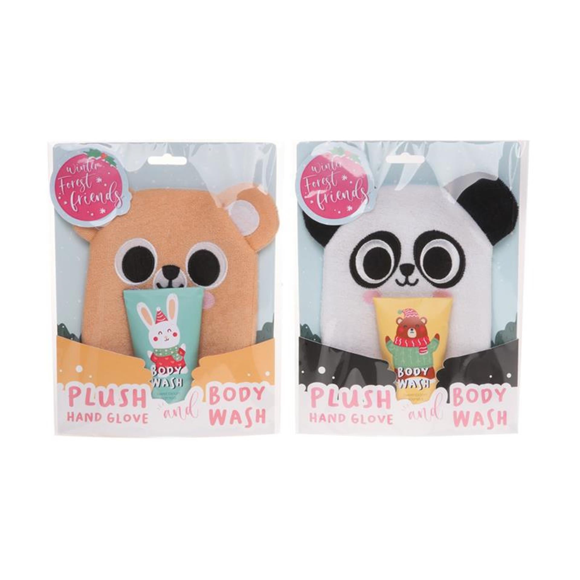 Coffret cadeau de bain Source Balance avec gant de toilette en peluche