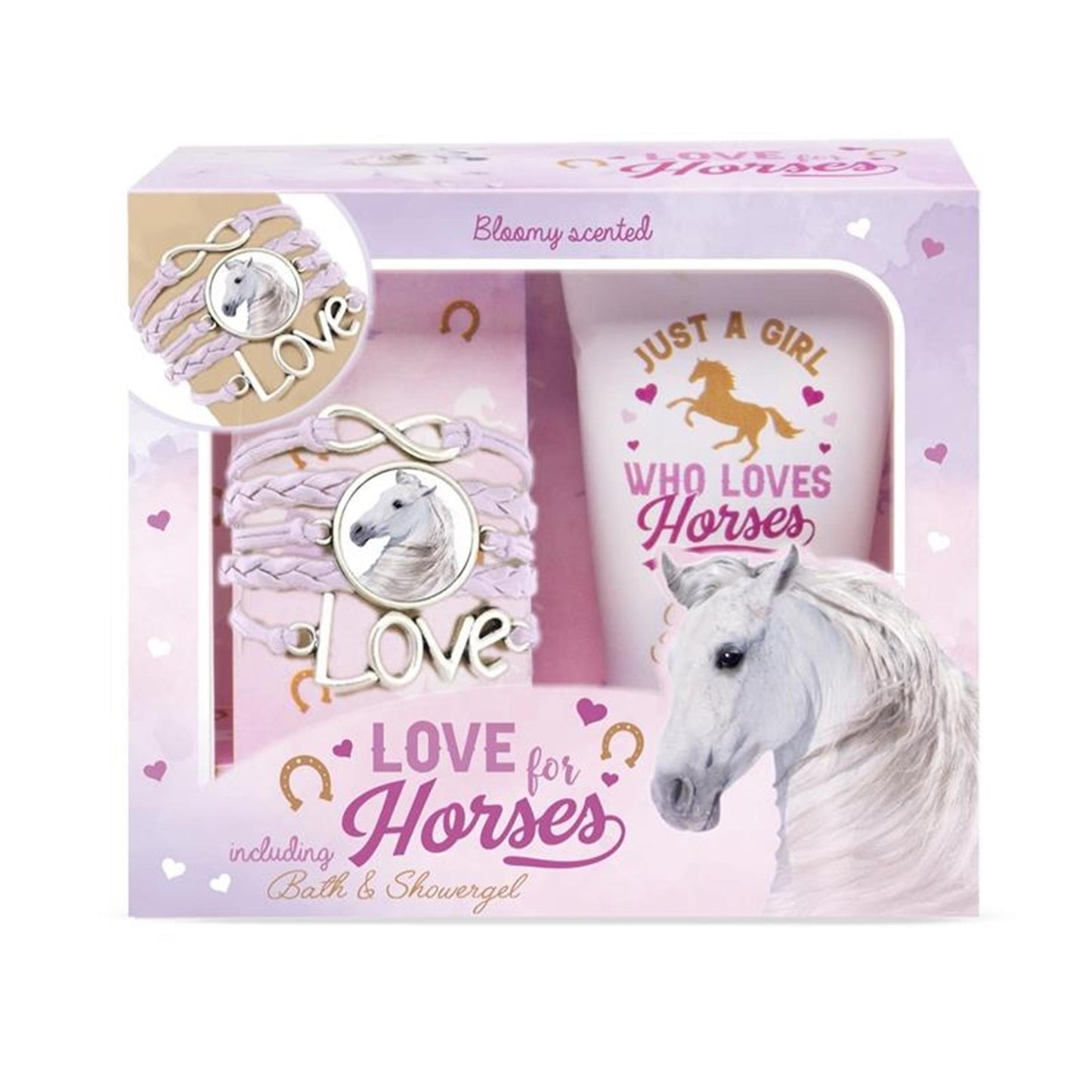 Coffret cadeau Casualelle Love Horses avec bracelet