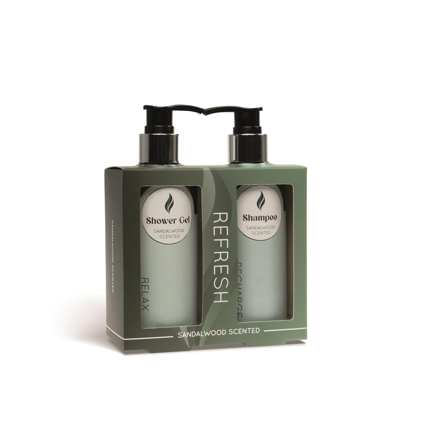Coffret cadeau de bain rafraîchissant Source Balance avec flacons à pompe