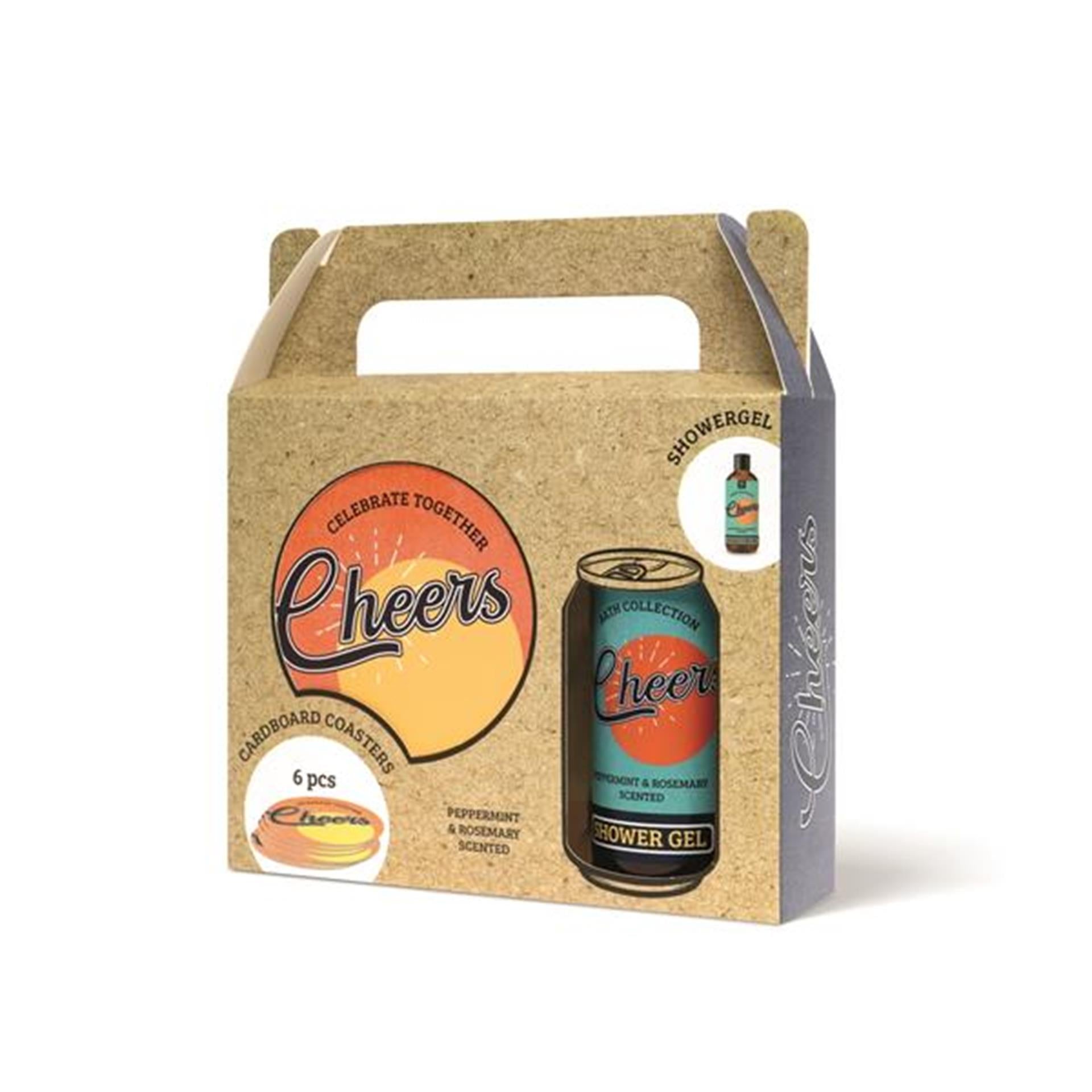 Source balance cheers coffret cadeau de bain avec dessous de verre