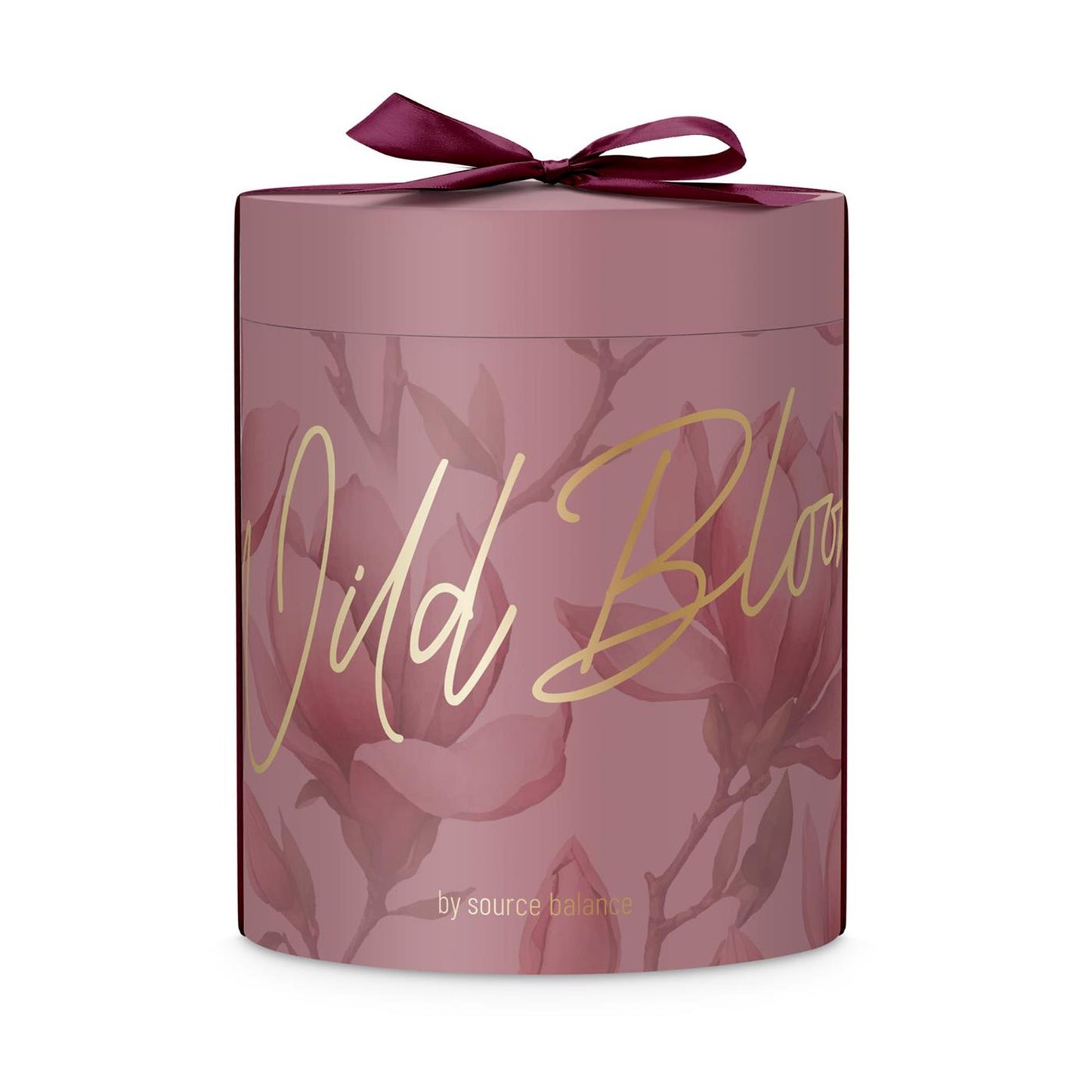 Source balance mauvais coffret cadeau boîte cylindre de floraison sauvage