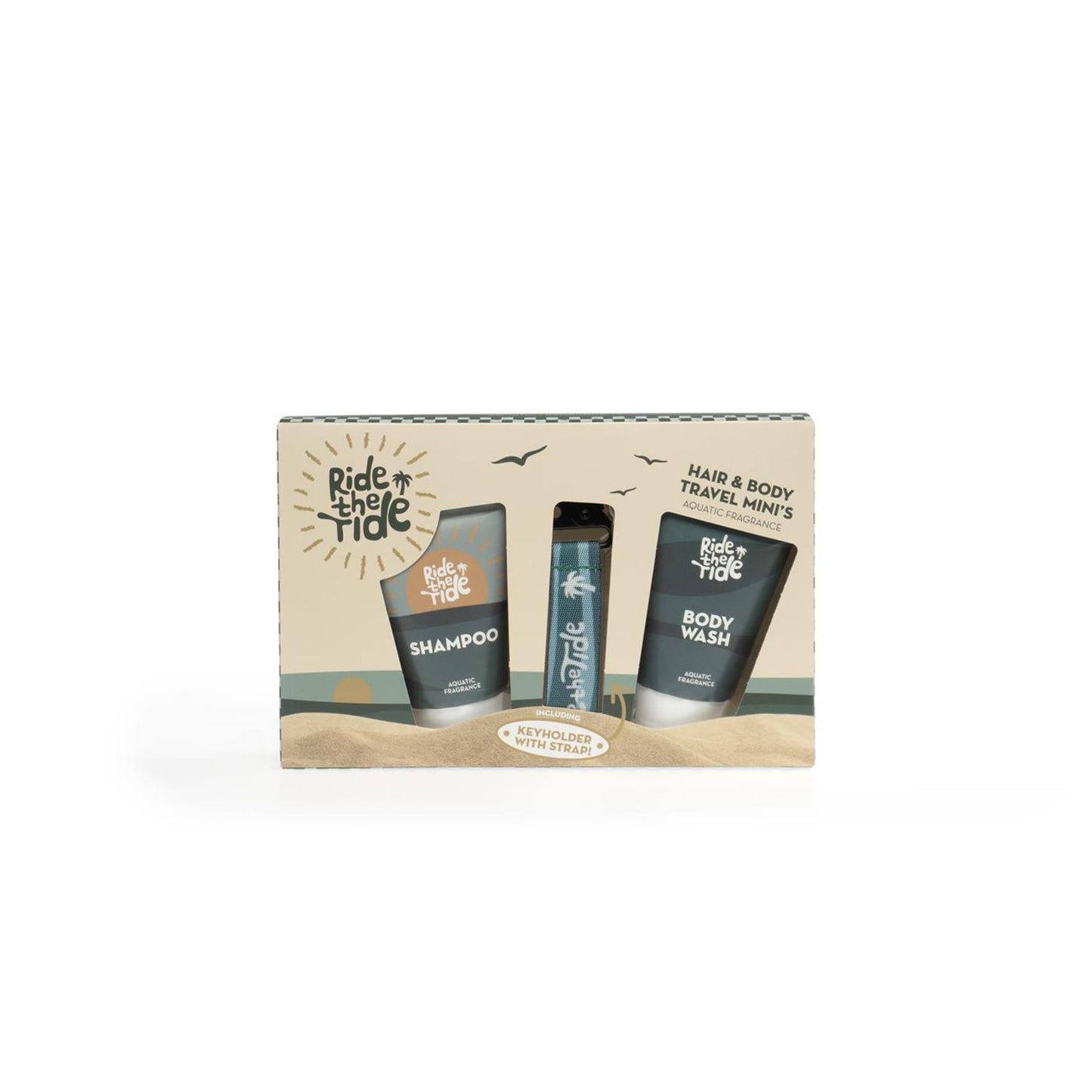 Coffret cadeau de bain Source Balance Ride the Tide porte-clés