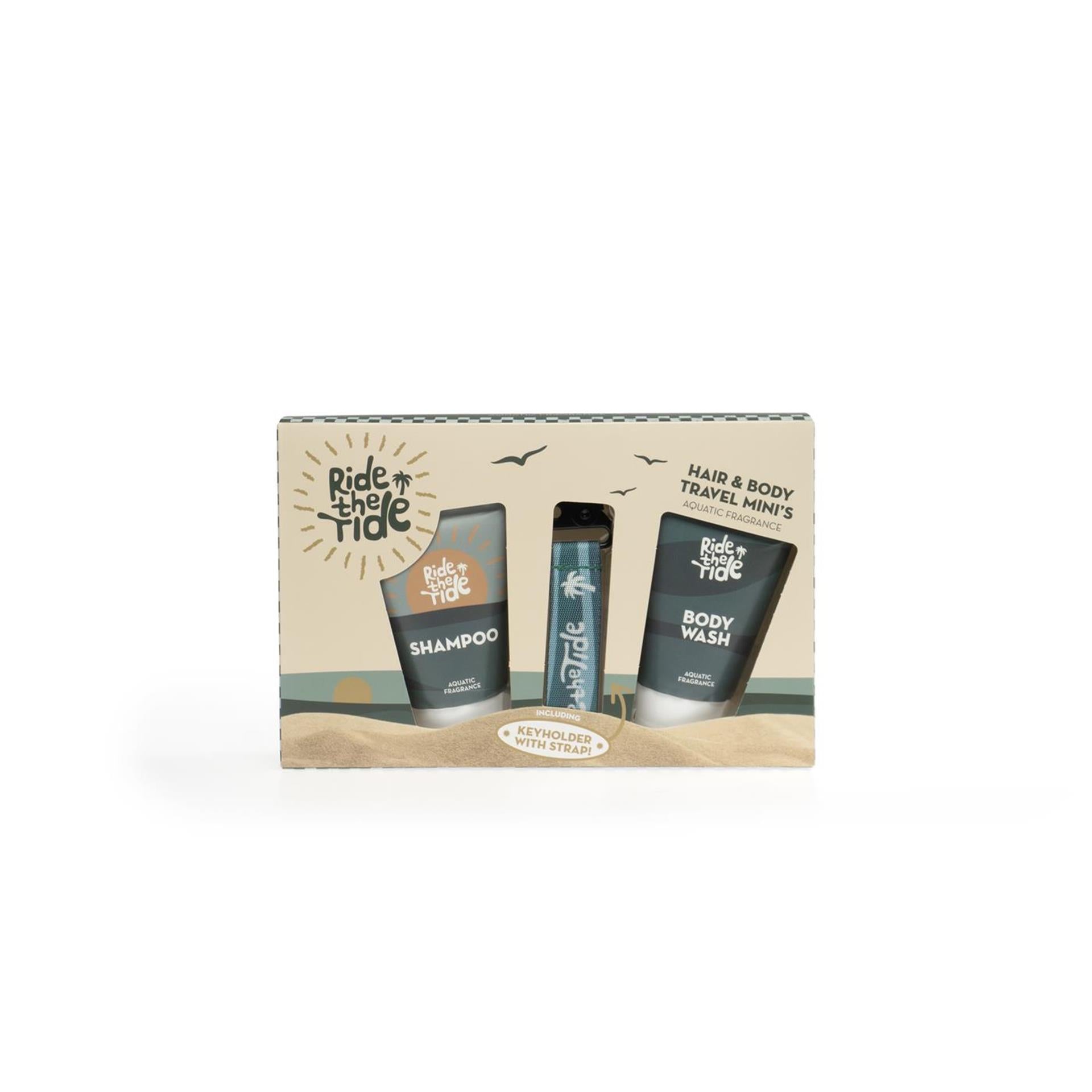 Coffret cadeau de bain Source Balance Ride the Tide porte-clés