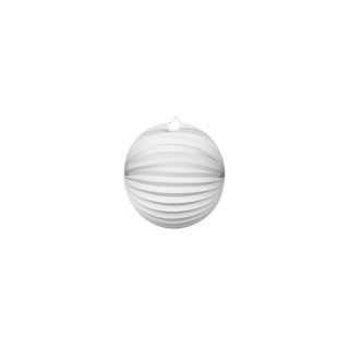Lanterne en papier globos autour du blanc, 25 cm