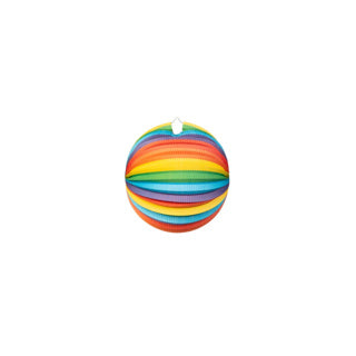 Globos Paper Lanterne autour de Rainbow, 25 cm