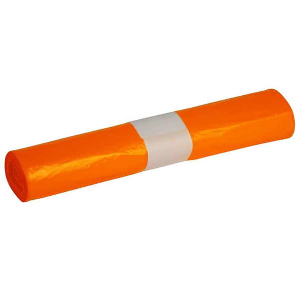 Sac poubelle orange 70x110cm t25 (25x 20 pièces)