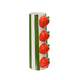Vase Decoris dolomite rayure-fraise h20,7cm
