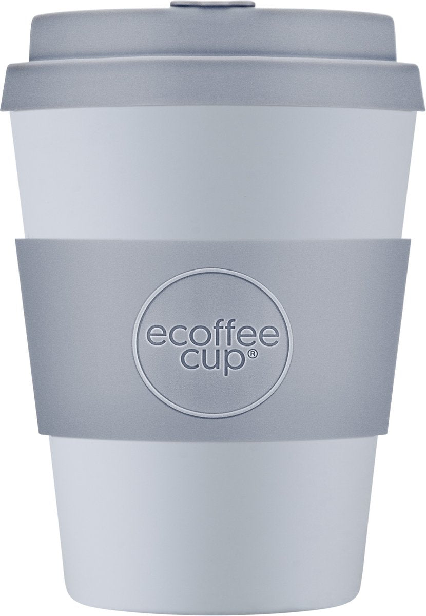 Ecoffee cup glittertind pla - tasse à café à emporter 350 ml - silicone lilas