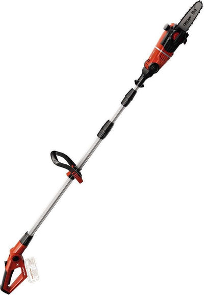 Tronçonneuse télescopique à batterie Einhell ge-lc 18 li t solo - power x-change - 18 v li-ion - longueur de lame : 20 cm - max. longueur de coupe : 17 cm - vitesse de la chaîne : 3,76 m s - extensible jusqu'à 277 cm - excl. batterie et chargeur