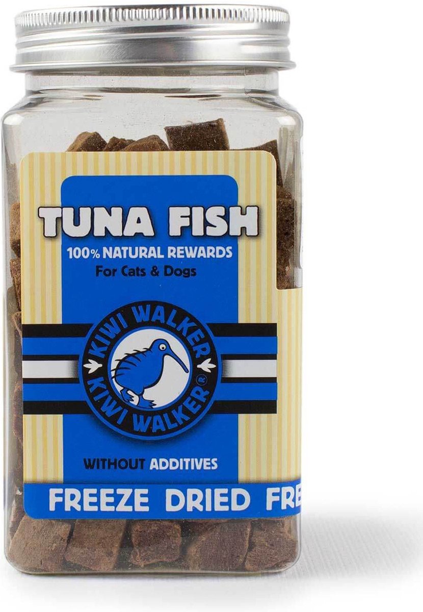 Kiwi walker snack au thon lyophilisé 85 gr lyophilisé pour chiens et chats 100% naturel