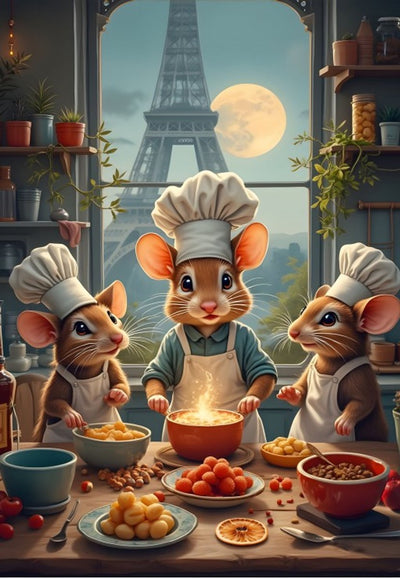 Puzzle Bluebird Puzzle Les Petits Chefs de Paris - Puzzle 1000 pièces.