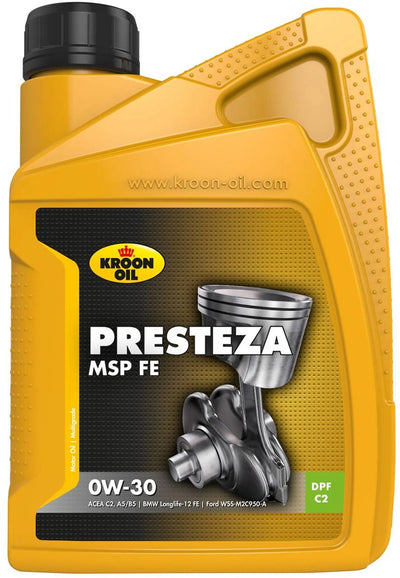 Kroon-oil - presteza msp 0w-30 - bmw longlife-12 fe - 1 litre - entièrement synthétique