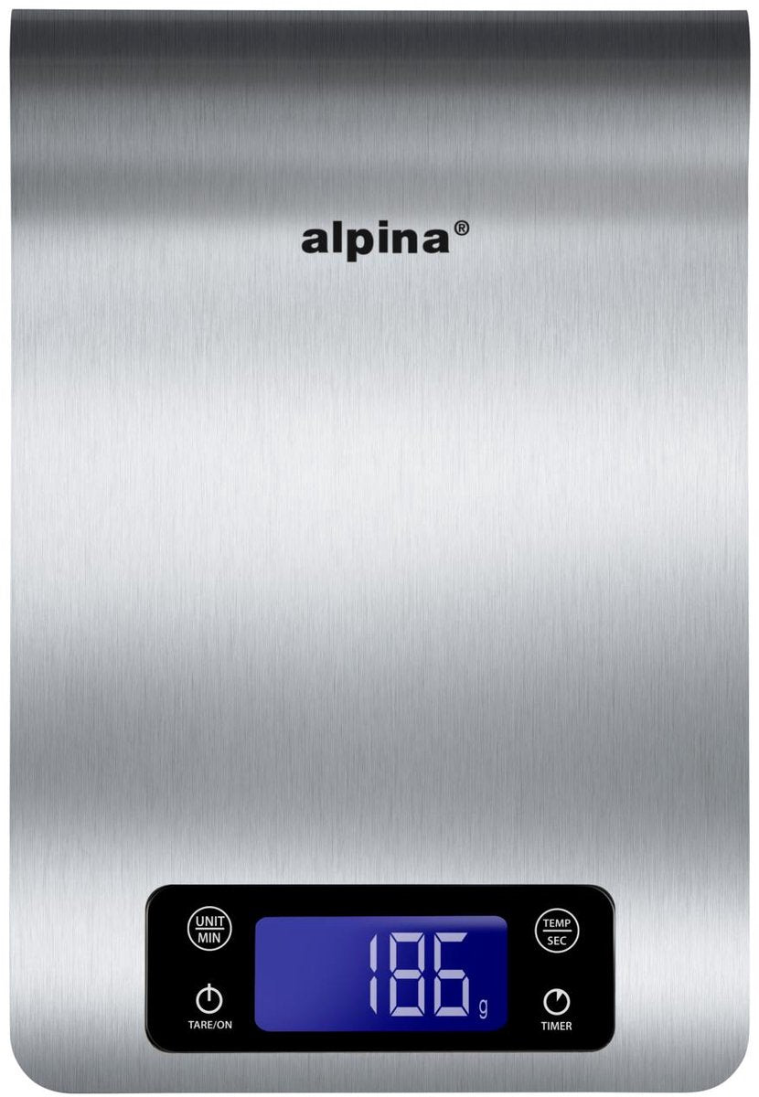 Balance de cuisine numérique Evimo alpina 5 kg, pratique pour un usage domestique quotidien