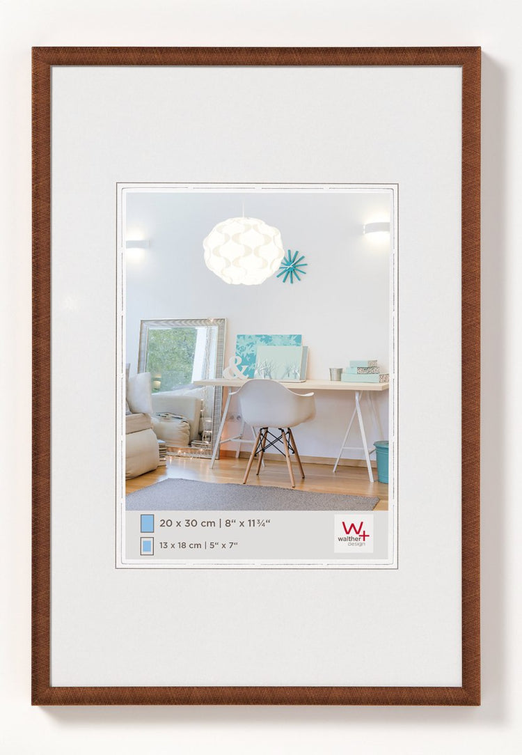 Walther new lifestyle - cadre en plastique - format photo 20x30 cm - bronze
