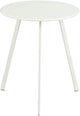 Mica decorations m seatle table d'appoint pour extérieur - table basse ronde - table végétale et table basse - h45 x d38 cm - fer - blanc