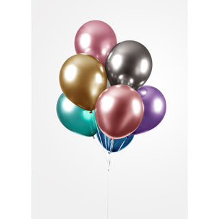 Chrome Balloons Assorti 10 pièces 30 cm