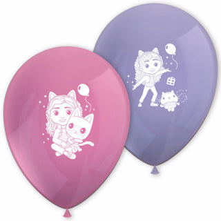 Ballons en latex pour maison de poupée de Gabby 8 pièces | 6 pièces