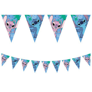 Stitch Angel Paper Flags Garland