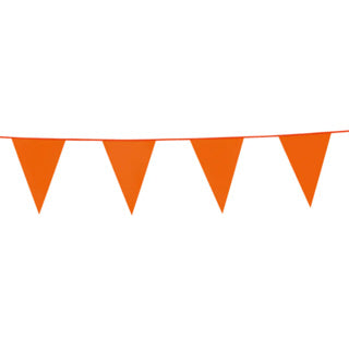 Ligne de drapeau 10 mètres orange | 6 pièces