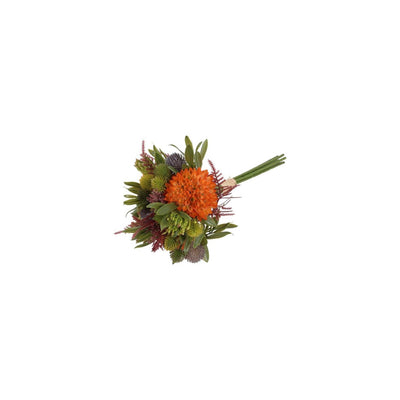 Countryfield bouquet artificiel dhalia mix orange h25cm