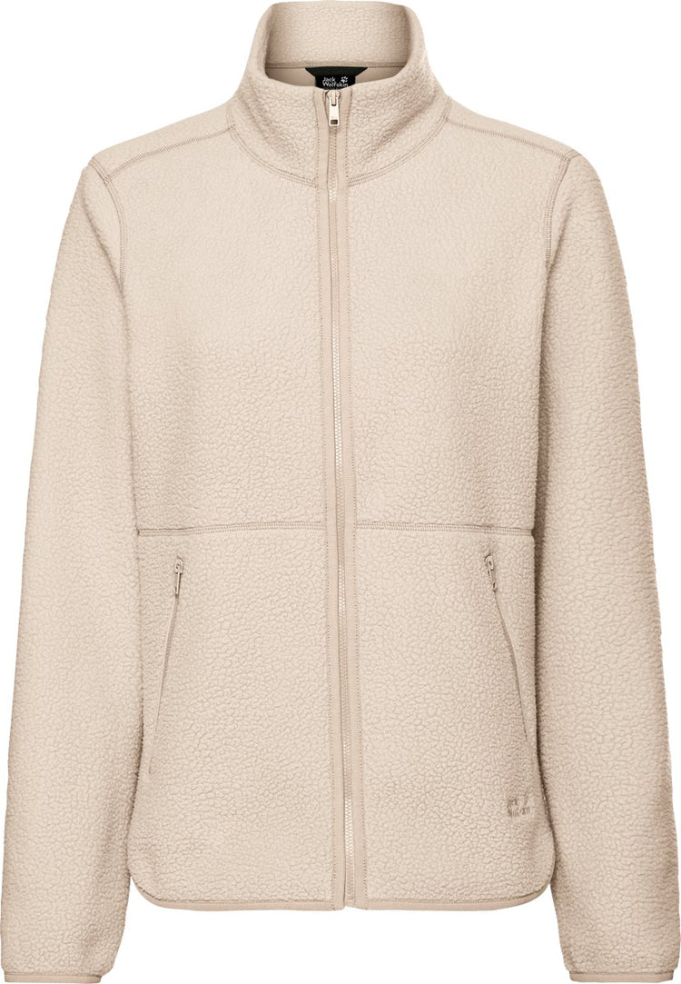 Jack wolfskin lite curl fz w veste d'extérieur pour femme-huître