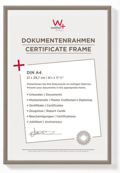 Walther new lifestyle - cadre en plastique - format photo 21x29,7 cm (din A4) - acier