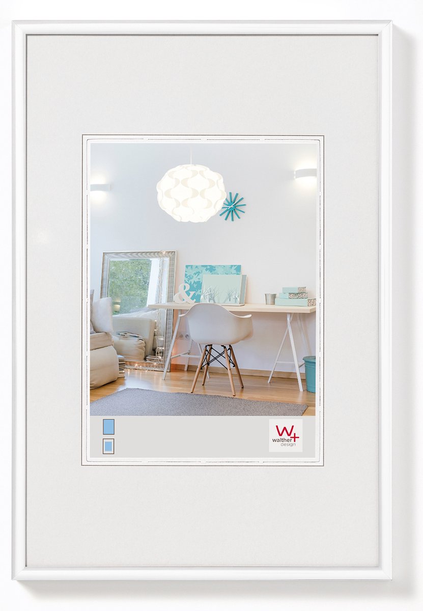 Walther new lifestyle - cadre en plastique - format photo 30x40 cm - blanc