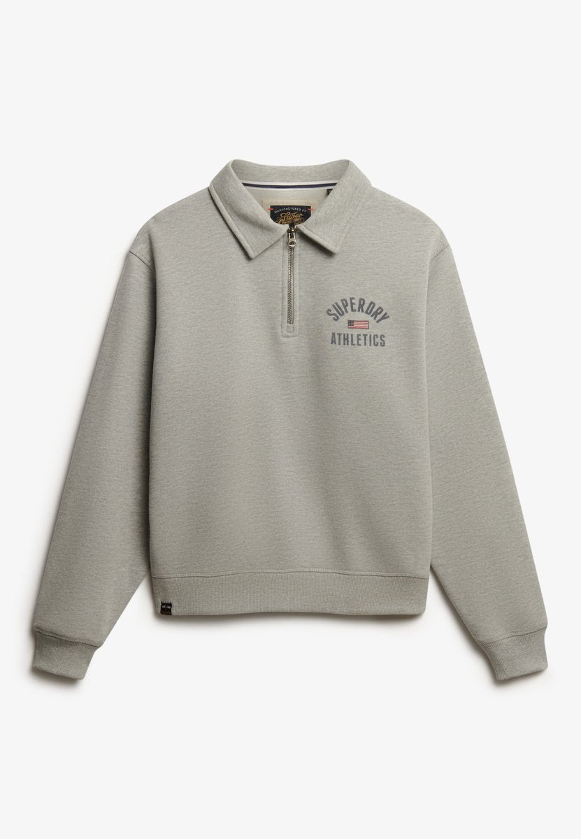 Superdry - pull demi-zippé à col athlétique - femme - pulls
