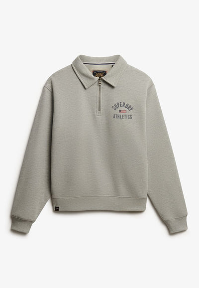 Superdry - pull demi-zippé à col athlétique - femme - pulls