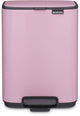 Poubelle à pédale Brabantia bo - 4 litres - salle de bain - rose lilas