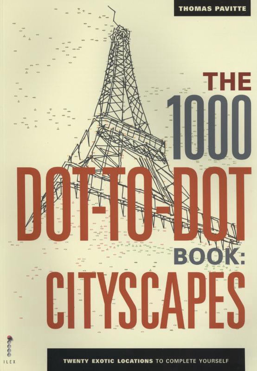 Sans marque, sans marque, le livre aux 1000 points à points. paysages urbains