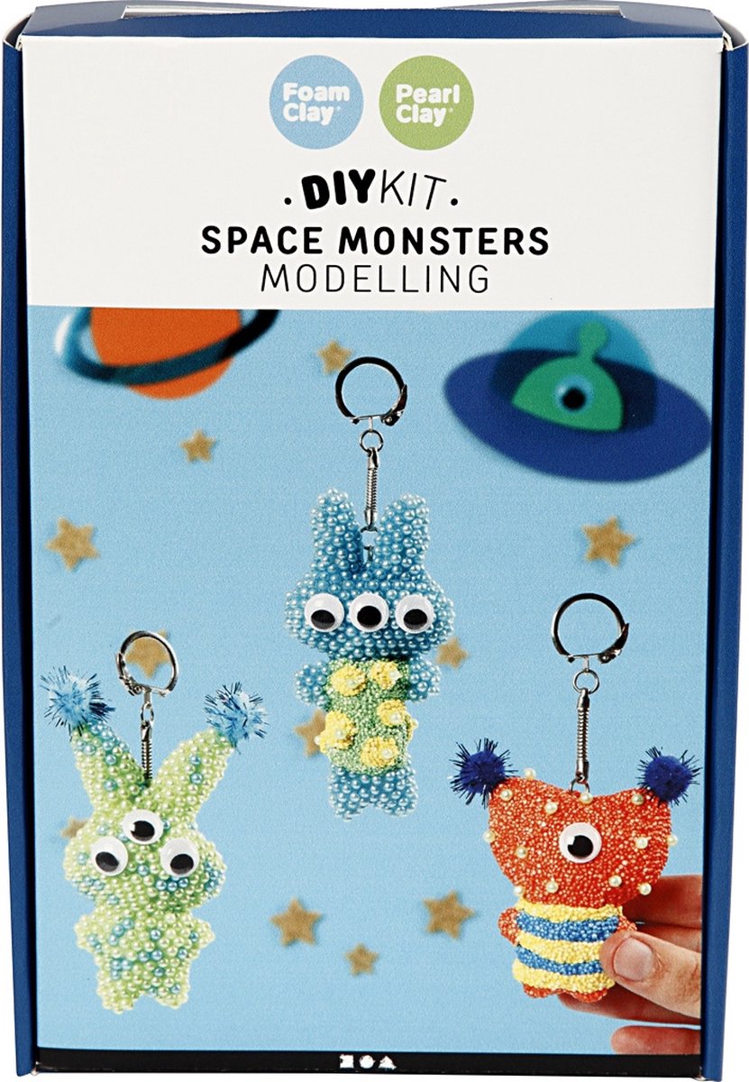 Monstres de l'espace en argile perlée, 1 set