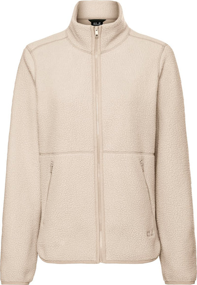 Jack wolfskin lite curl fz w veste d'extérieur pour femme-huître