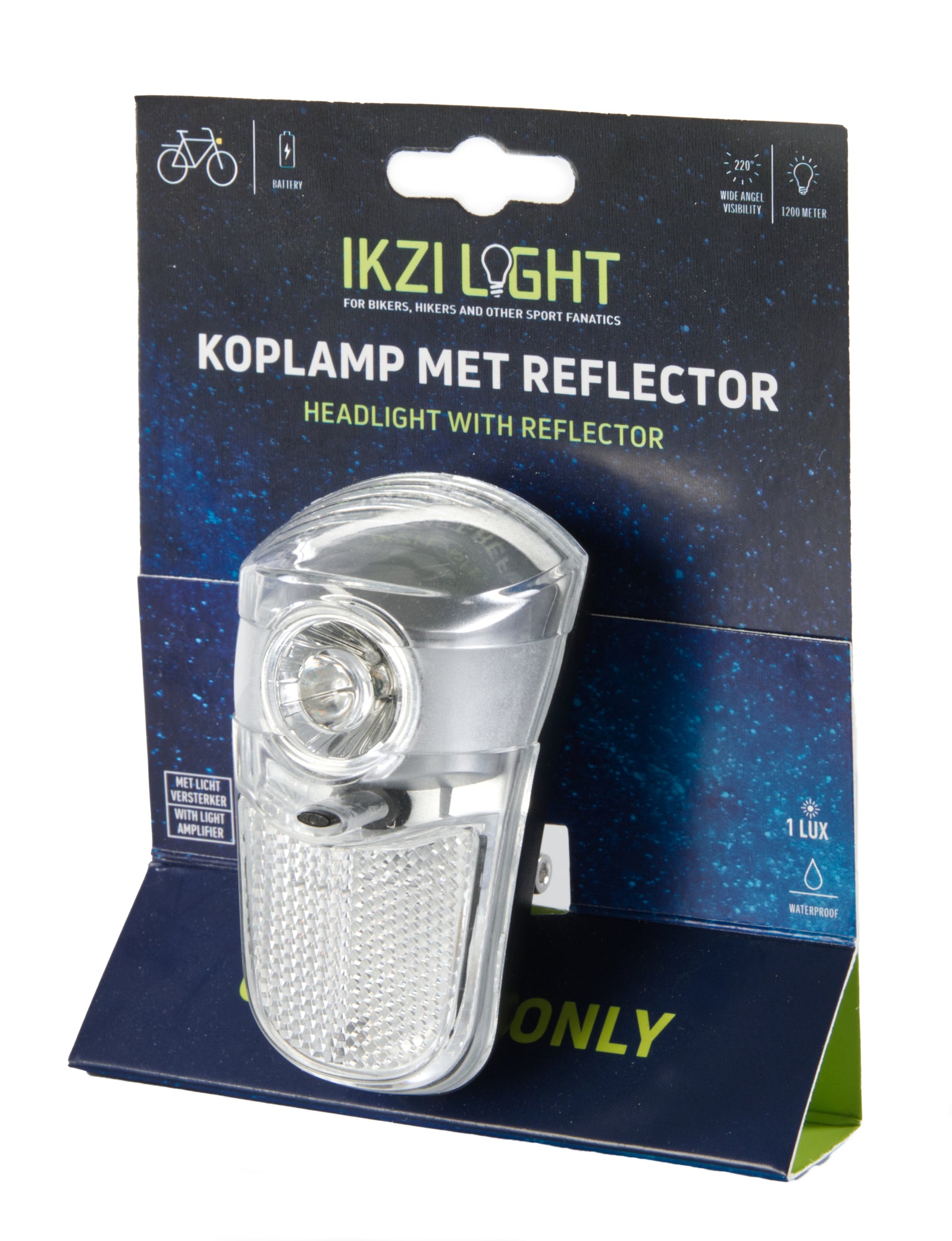 Ikzi - Ikzi Koplamp One Eye Only 1W-LED op kroonbout