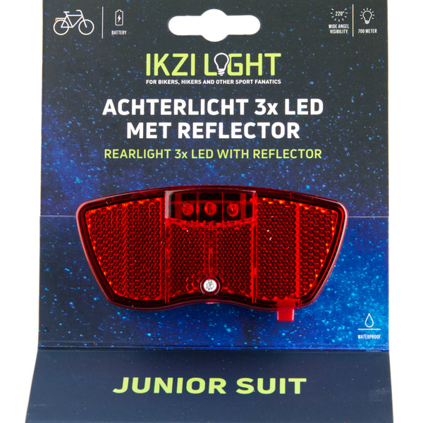 Ikzi - Ikzi Ikzilight junior achterlicht mini 3-led 80mm op kaart