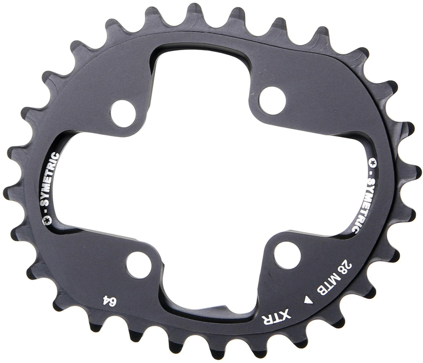 Anneau de chaîne O.Symétrique 28t Alu Black