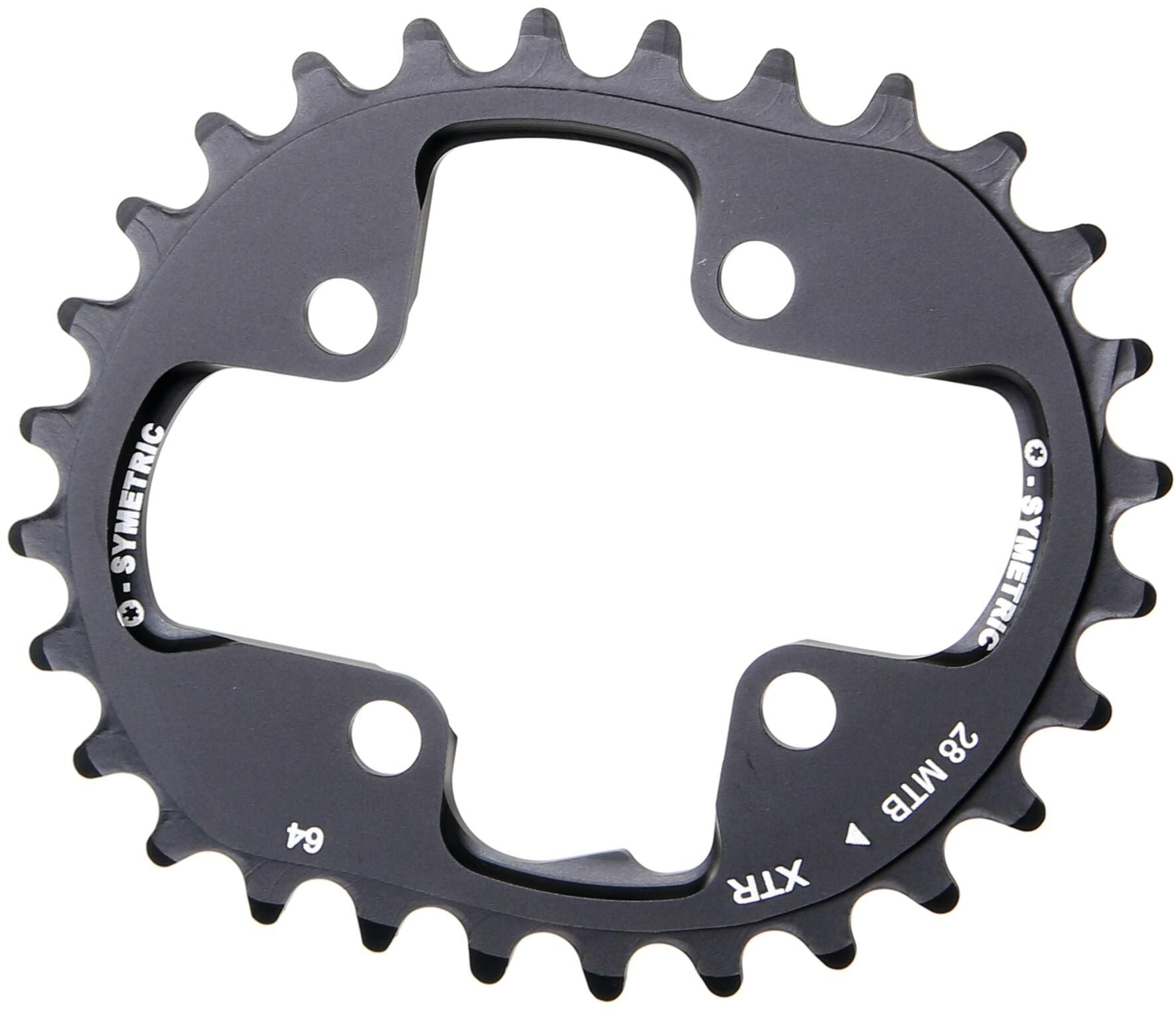 Anneau de chaîne O.Symétrique 28t Alu Black