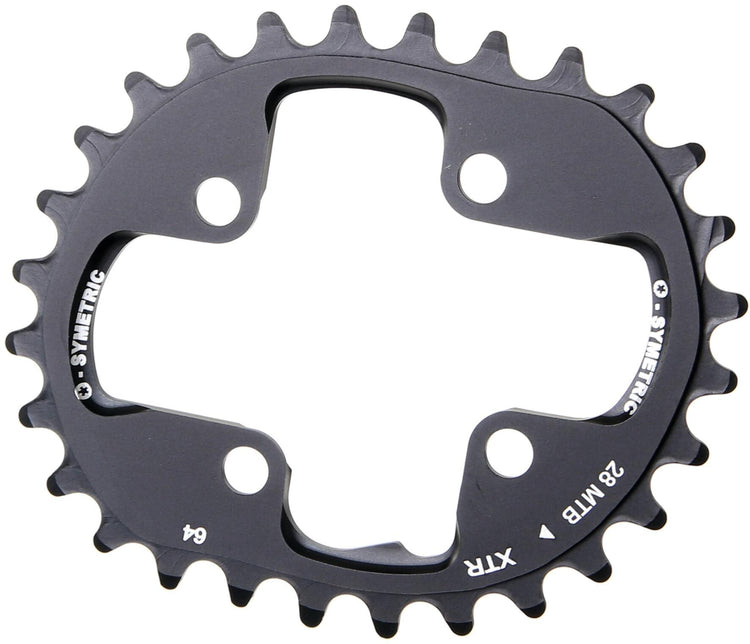 Anneau de chaîne O.Symétrique 28t Alu Black