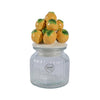 Decoris pot de conservation citron 19cm verre faïence