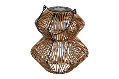Lanterne solaire Countryfield marron h23cm