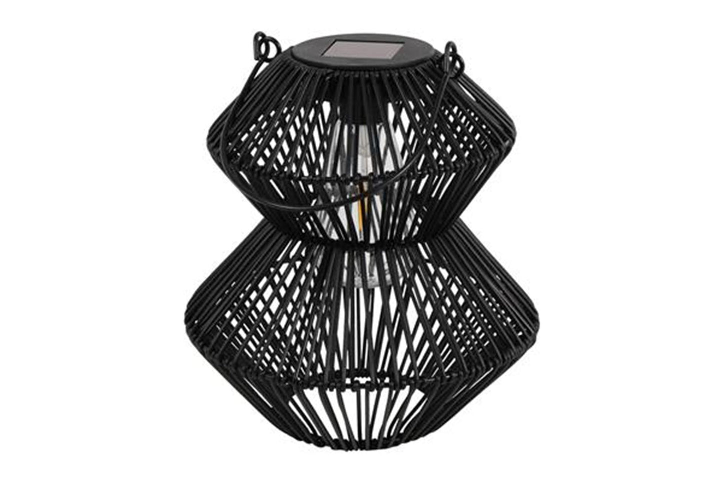 Lanterne solaire Countryfield noire h23cm