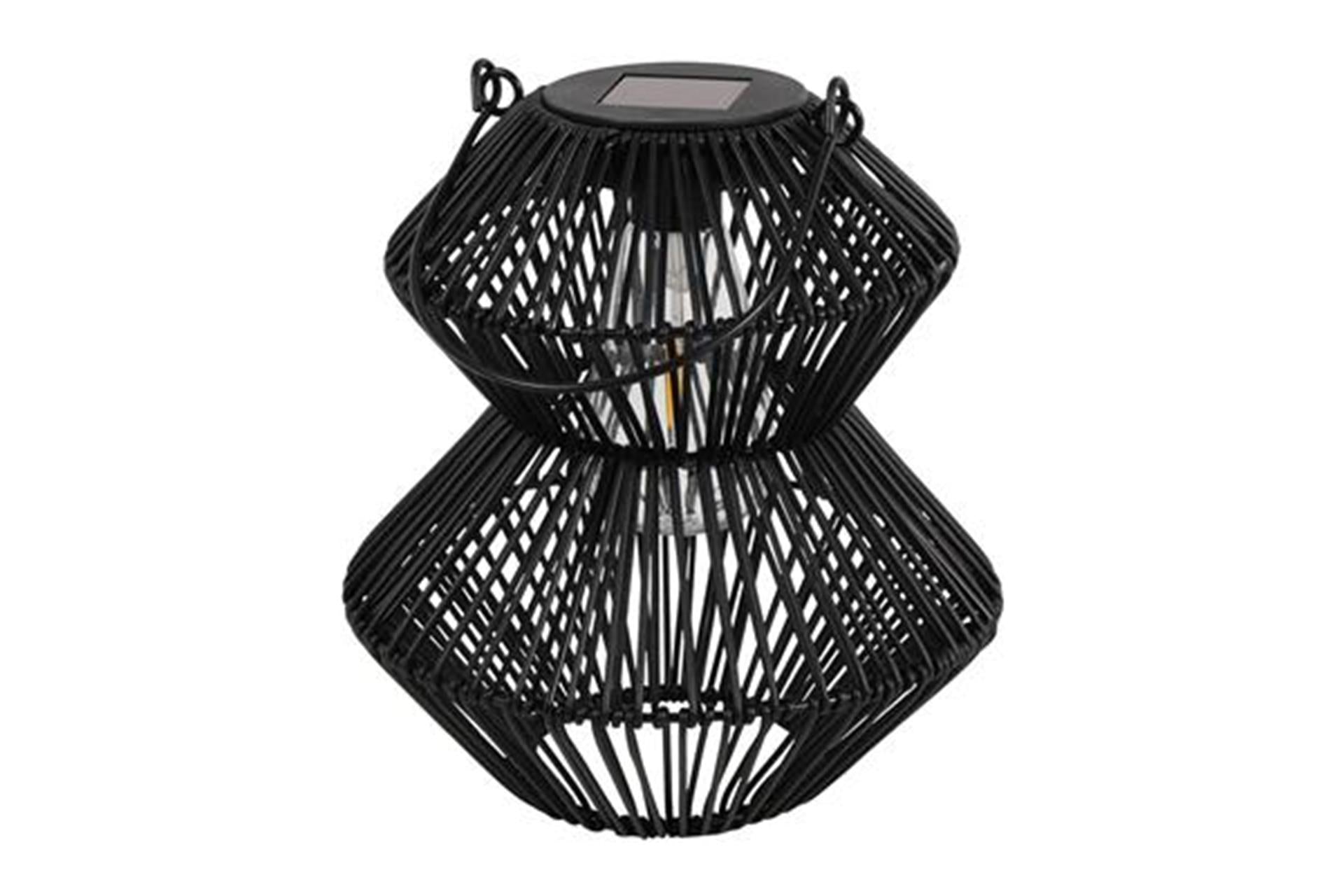 Lanterne solaire Countryfield noire h23cm